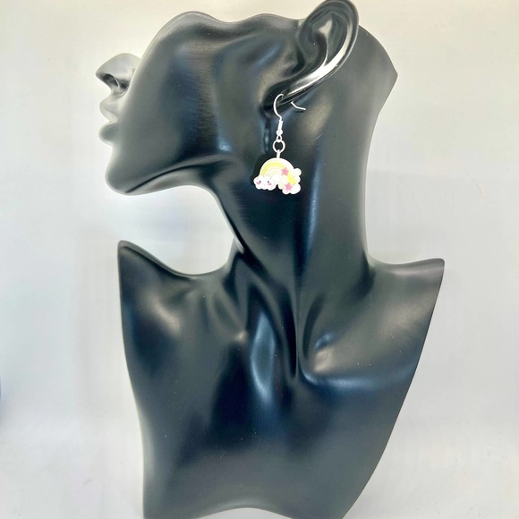 Rainbow Earrings - Summer Spring Earrings - Little Girl Earrings - Kawaii Earrin - Picture 11 of 11